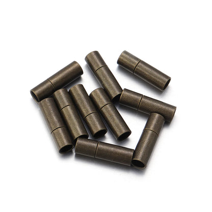 10pcs Leather Cord Ends Caps for Jewelry Making 2 3 4 5 6 7 8mm End Clasps Fasteners DIY Bracelet Necklace Finding