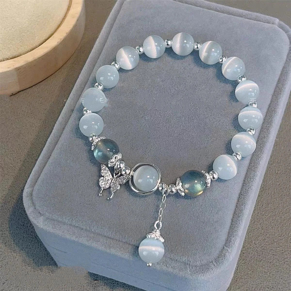 New Simple Beads Crystal Bracelet For Women Girls Korean ins Flower Fox Feather Tassel Bracelets Best Friend Jewelry Gifts 20