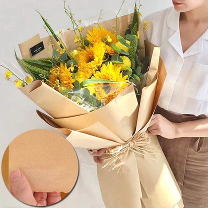 10M Brown Kraft paper eco-friendly packaging paper, Degradable Friendly Paper Packaging Materials Bouquet Gift Box Craft Pape