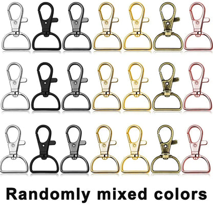 5/10/20PCS Swivel Clasps Lanyard Snap Hooks Key Chain Clip Hook Metal Lobster Claw Clasp for Keychain Sewing Jewelry DIY Craf