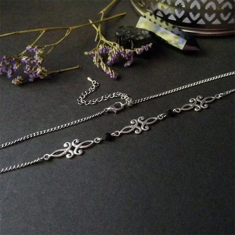 2024 Retro Style Texture Join Necklaces For Women Silver Color Stainless Steel Neck Chains For Women Jewelry Chocker