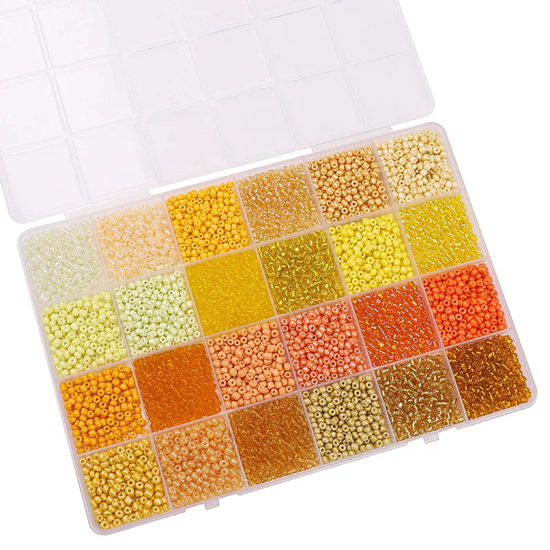 About 5200Pcs24 Grid Rice Bead Box Handmade DIY Jewelry Bracelet Earrings Kandi Jewelry Accessories Materials - style2