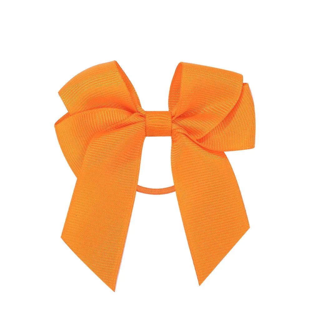 3.15inches Solid Color Hair Ribbon Hair Band for Girls Toddler Cheer Up Bows Head Rope Kids Headwear Ponytail Hair Accessorie