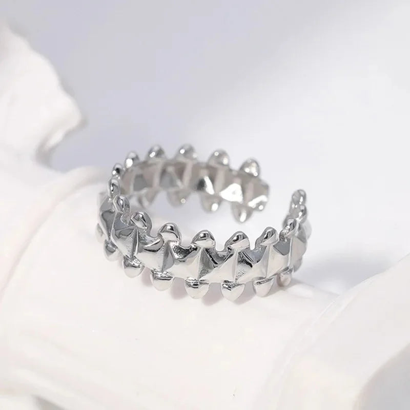 Stainless Steel Vintage Bullet Rings for Women Gold Color Geometric Rings Boho Jewelry Hip Hop Party Wedding Jewelry Gifts