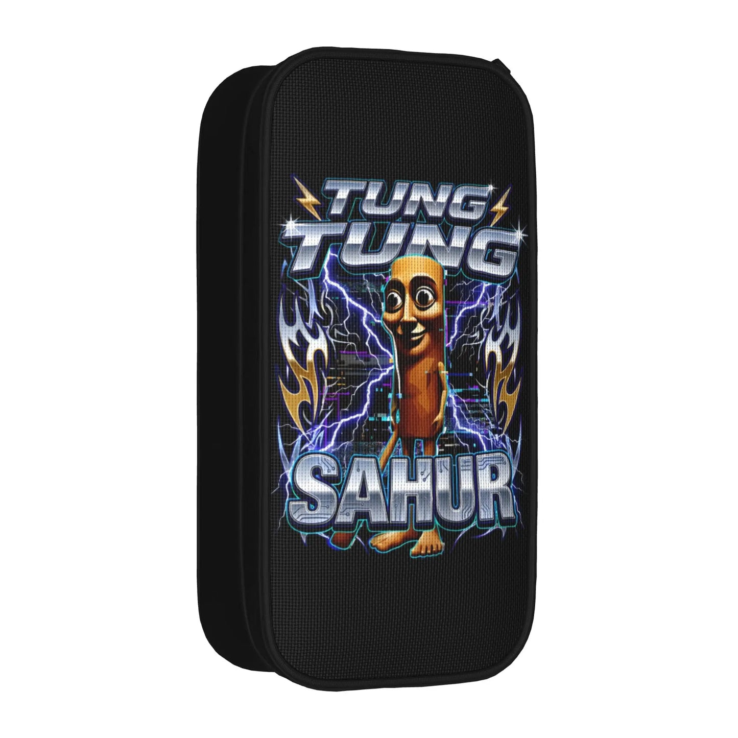 Triple T 67 Meme Tung Tung Tung Sahur Speed Face Pencil Case Pencilcases Pen Box Big Capacity Bag Zipper Stationery