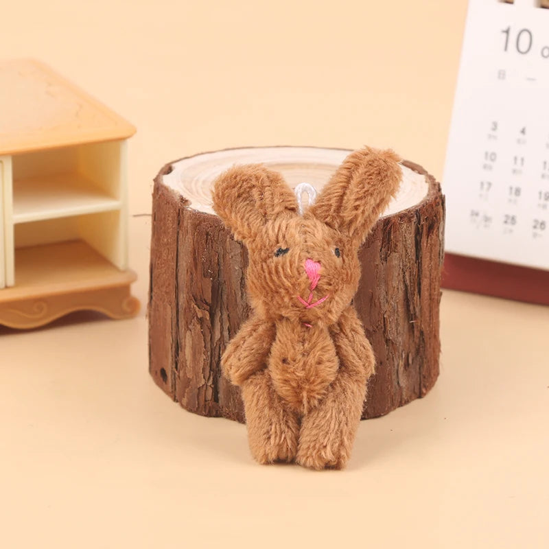 Limb Movable Forest Family Animal Figure Poodle Flocked Shaggy Figurine Dog Model Toy Dollhouse Miniatures Accessories For Ki