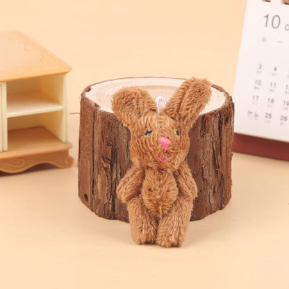 Limb Movable Forest Family Animal Figure Poodle Flocked Shaggy Figurine Dog Model Toy Dollhouse Miniatures Accessories For Ki