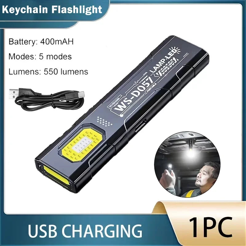 High Power LED Flashlights With Display Screen Zoom Tactical Torch Portable Rechargeable Lamp with Emergency Side Light Lante