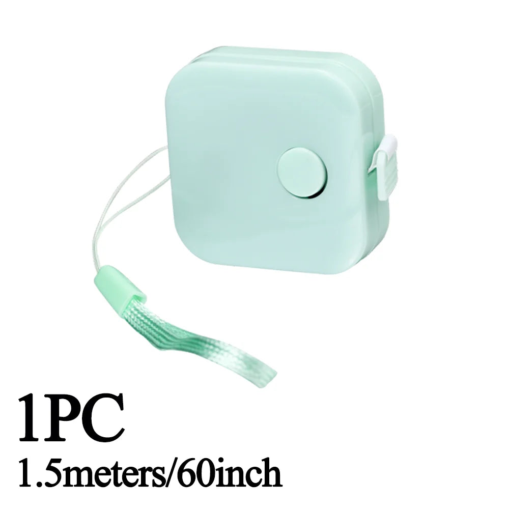 Sewing Tape Measure Dual Sided Retractable Ruler with Push Button Ruler for Weight Loss Medical Body Measurement Tailor Tool 