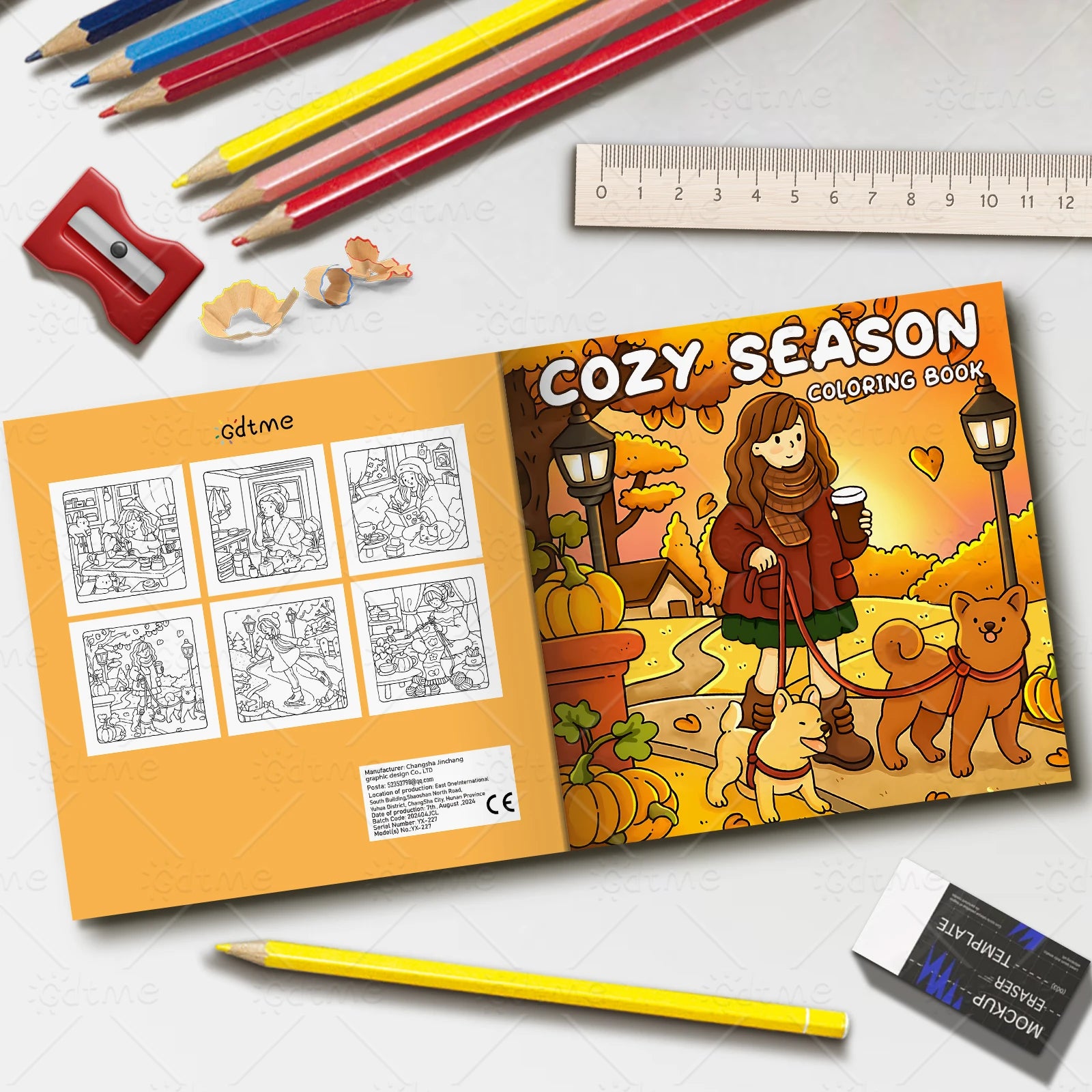 COZY SEASON Coloring Book for Adults Featuring Cartoon Bold-easy Patterns for Relaxation Kids DIY Painting Drawing Books