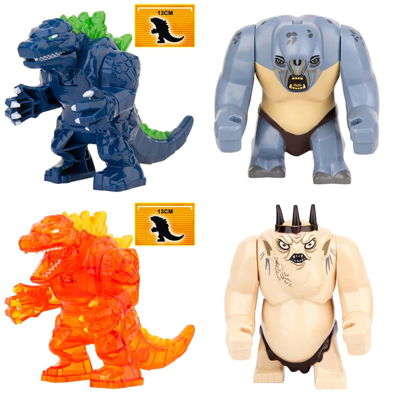 Movie Series Animal Big Dinosaur Building Block Monster Mini Animation Action Figures Model King Toy Children's Gifts