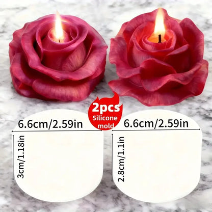Lotus Flower Silicone Mold，For resin crafting - Suitable for candles、DIYCrafts、Valentine's Day、Mother's Day、Christmas Decorat