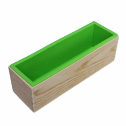 1200ml Silicone Soap Mold Wooden Box Reusable Soap Making Mold Rectangular Shape DIY Handmade Rectangle Soap Mold