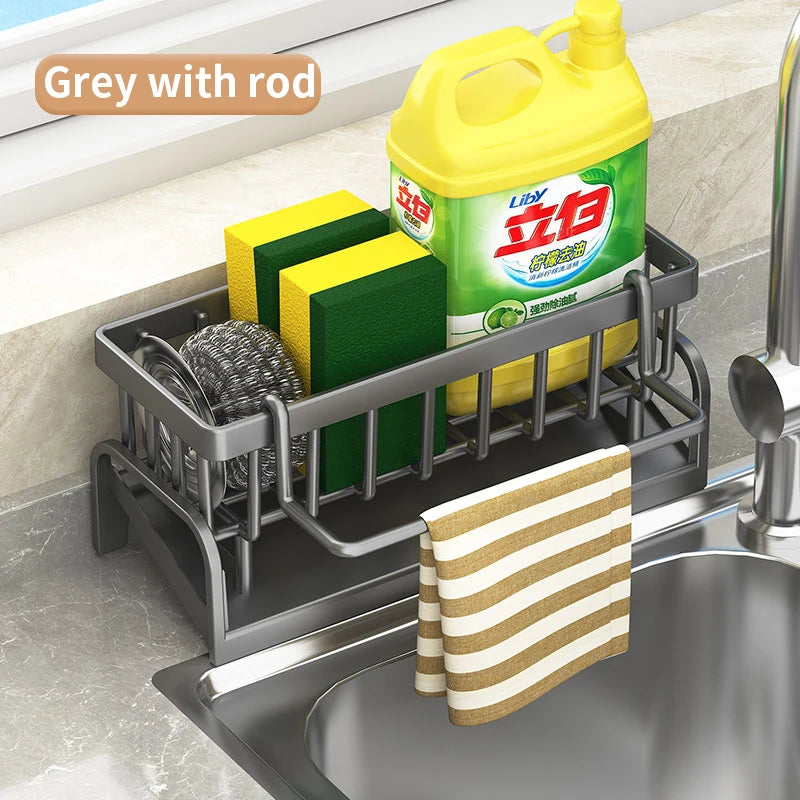 Kitchen Shelf Cleaning Cloth Storage Draining Rack Household Detergent Sponge Rack Water Sink Water Sink Water Sink Artifact 