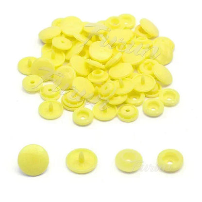 100sets Multiple Colors Plastic Snap Buttons Round Press Stud Fasteners for Baby Clothes Garment Accessories DIY Craft 20Colo