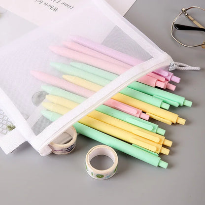 Mesh Zipper File Bag Toy storage bag building block puzzle sub-package bag children zipper transparent finishing storage box