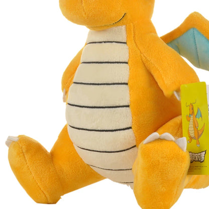 Anime Kawaii Dragonite Stuffed Toys Cartoon&Cute Plush Dolls Throw Pillow Birthday Gift for Kids Friends Boys Home Decoration