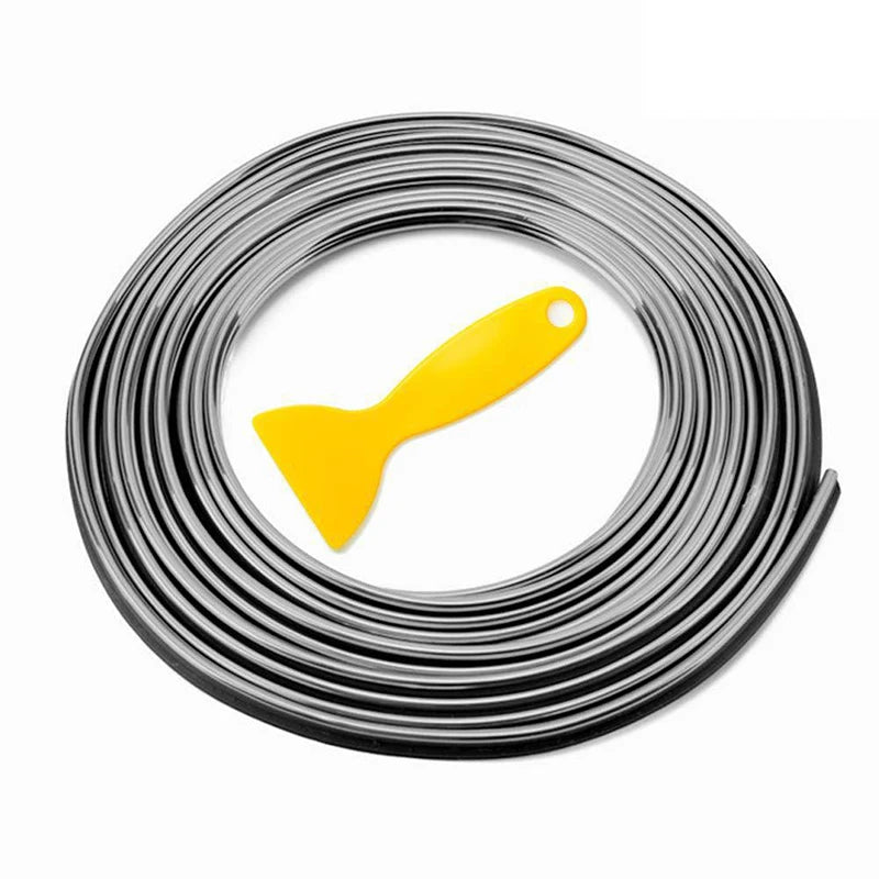 5M Interior Car Moulding Trim Strips DIY Flexible Anti Scratch Lines 5m Decoration Strip Dashboard Car-styling Accessories - 