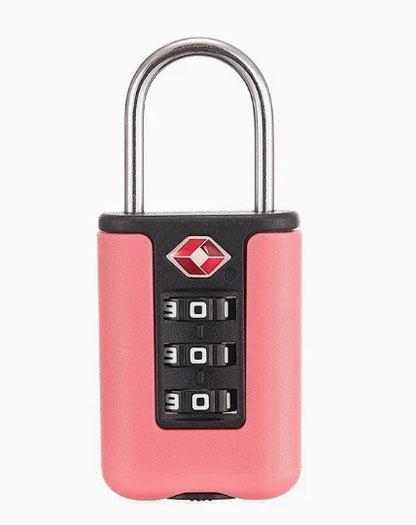 Approved Luggage Lock 3 Digit Combination Password Lock Travel Suitcase Security Padlock Black
