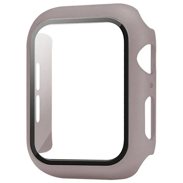 Glass+Cover For Apple Watch case 44mm 40mm 41 42 45 mm 49mm 46mm Screen Protector iWatch series Ultra 10 9 8 7 6 SE 5 Accesso