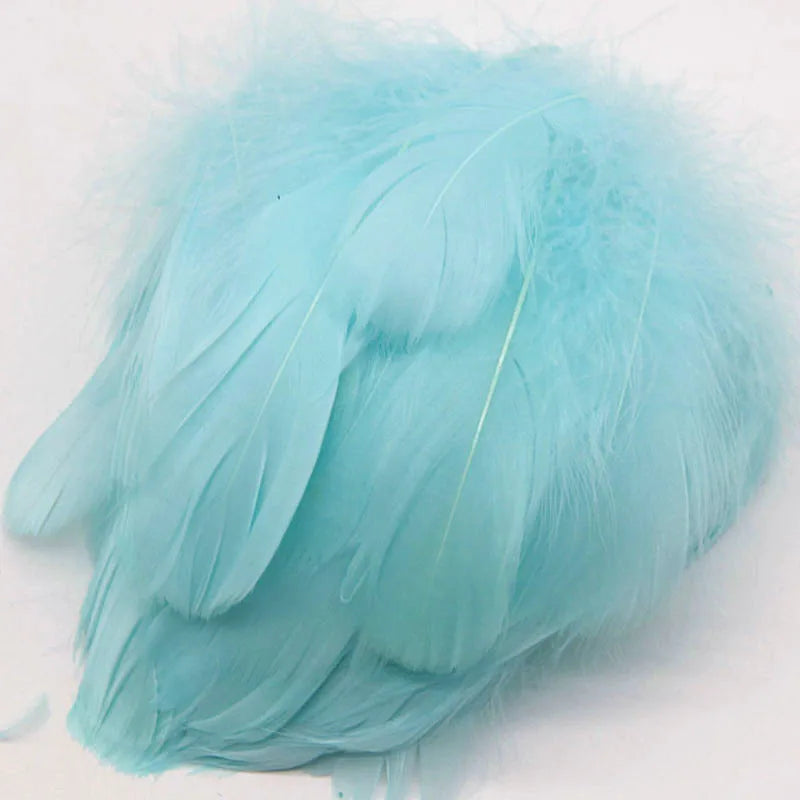 Natural Goose Feathers Plumes 4-15cm Colourful Swan Feather Plume for Home Decoration Craft DIY Party Jewelry Decoration 3Siz