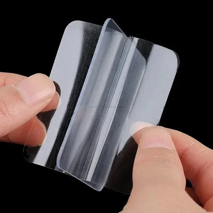 Ultra-strong Glue Double Sided Adhesive Tape Transparent Square Wall Stickers Patch for Bathroom Seamless Waterproof Nano Tap