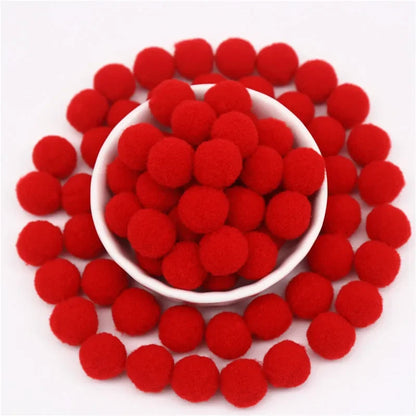 Pompon Balls 8mm 10mm 15mm 20mm 25mm 30mm Fluffy Pompoms Crafts Pompom Diy Handmade Kids Toy Wedding Decoration Craft Supplie