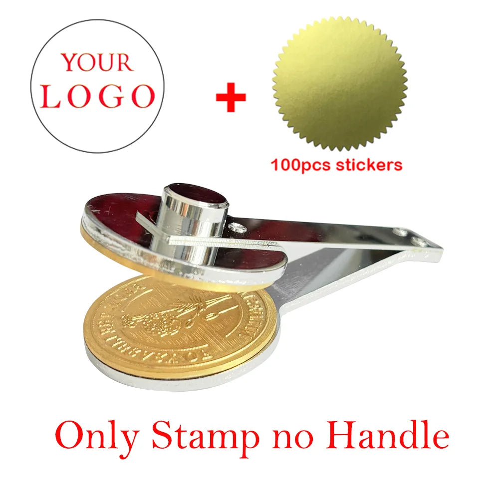 Embosser Stamp LOGO Customized Wedding Library Book Private Seals Customization Envelope Party Invitation Embossing Stamps DI