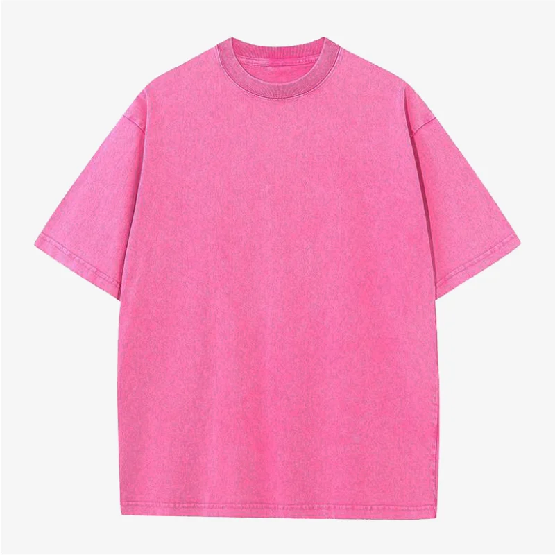 Custom T-shirt free print logo images vintage wash design tees pure cotton cultural shirts men's women's batik wax print Fabr