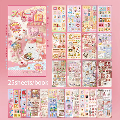 Mr. Paper 4-Style Hiroyori Journal Sticker Book - Japanese Minimalist Supplies, Daily Collage Decor, Creative Stationery Seri