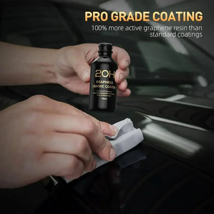 Graphene Ceramic Coating 20H/12H with Self Healing and UV Track Technology Car Detailing Professionals 10+ Years of Protectio
