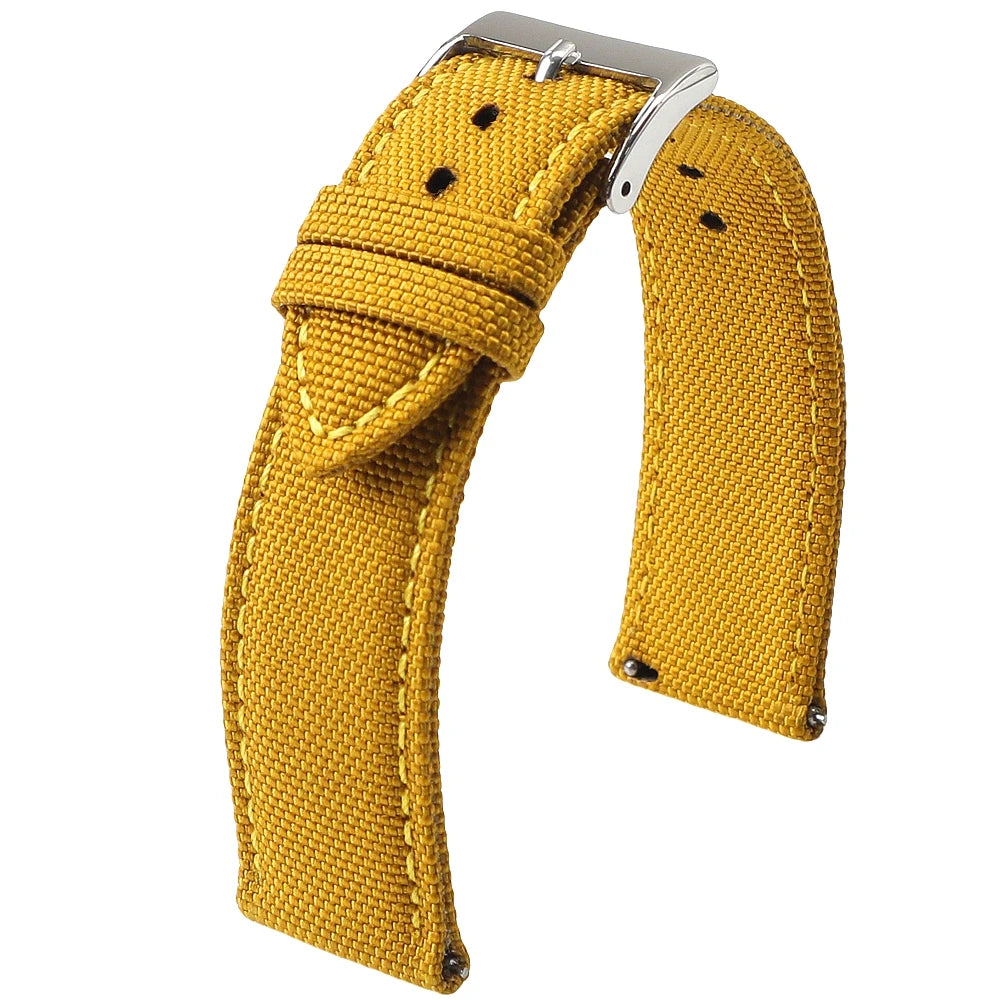 18mm 19mm 20mm 21mm 22mm 24mm Waterproof Sailcloth Watch Strap Two-Sided Nylon Watchband Quick Release Band Sport Belt For Me