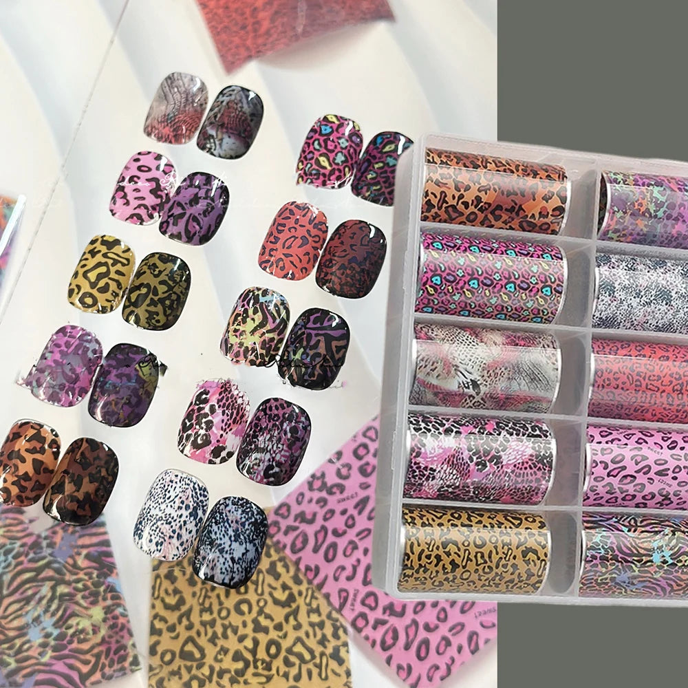 10 Rolls 4x50CM Black White Lace Transfer Nail Sticker Sexy Flower Lace Nail Art Transfer Foils Paper for DIY Manicure Decals