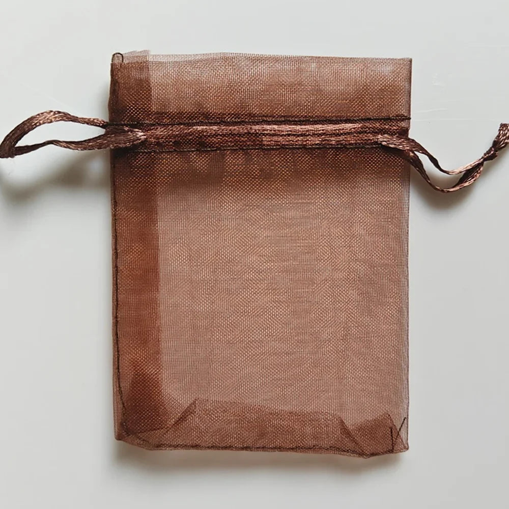 25/50/100pcs Organza Gift Bag Multicolor Drawstring Pouches For Candy Jewelry Bag Packing Wedding Gift Bags Organza Bag