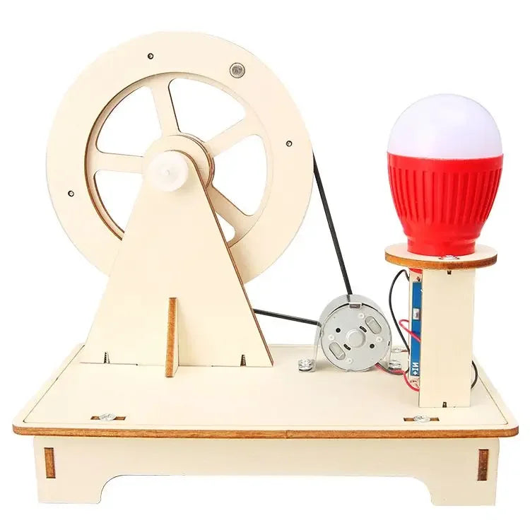 Hand-cranked Generator Student Science and Technology Children's Handmade Diy Material Random Color - hand generator AA