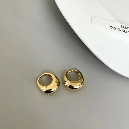 Luxury Full of Zircon Shiny Geometric Square Hoop Earrings for Women Temperament Gold Color Stainless Steel Korea Jewelry Gif