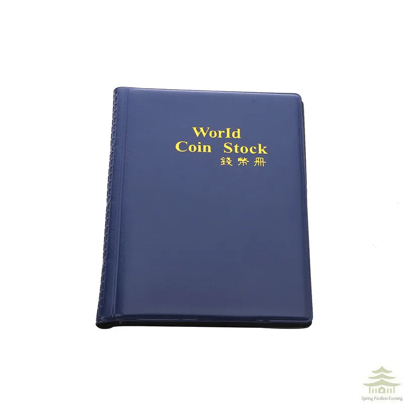Coin Organizer Storage 120 Pockets Coin Collection Book Coin Collection Holder Album Commemorative - Blue C 120 Pockets