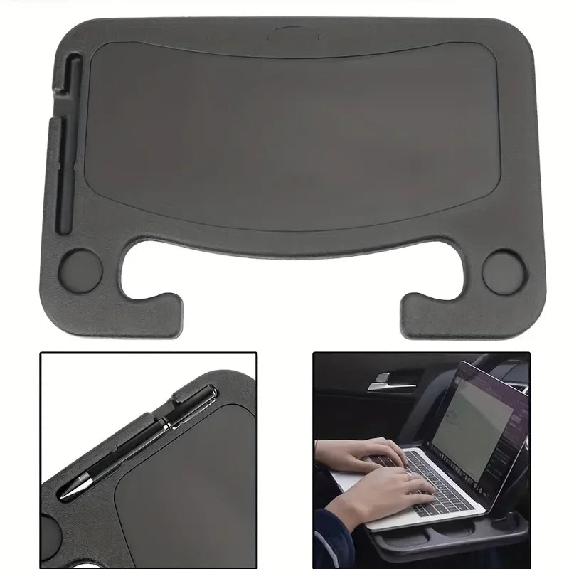 1pc Multifunctional Car Steering Wheel Tray Table Steering Wheel Storage Rack Storage Board Card Table Car Mounted Dining Tra