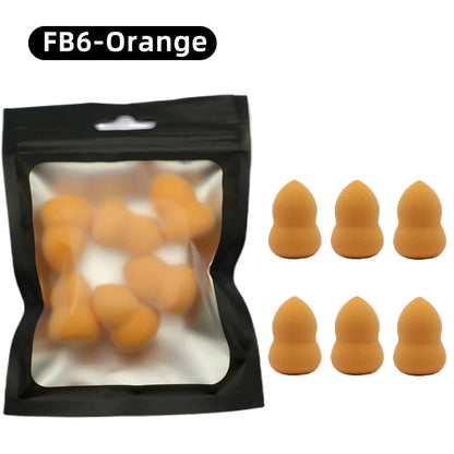 OGEYERO6pcs Mini Makeup Sponge Puff Beauty Egg Sponge for Makeup Concealer Foundation Face Cosmetic Puff Kit Make Up Blender 
