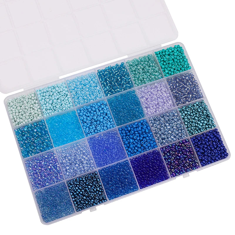 About 5200Pcs24 Grid Rice Bead Box Handmade DIY Jewelry Bracelet Earrings Kandi Jewelry Accessories Materials - style3