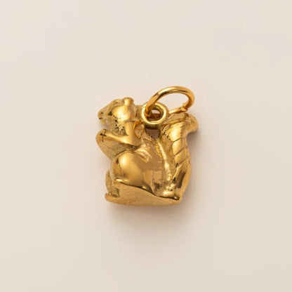 Animal Series Pendant Stainless Steel DIY Small Pendant Vacuum Plated 18K Gold Color Preserving Accessory in Furnace - squirr