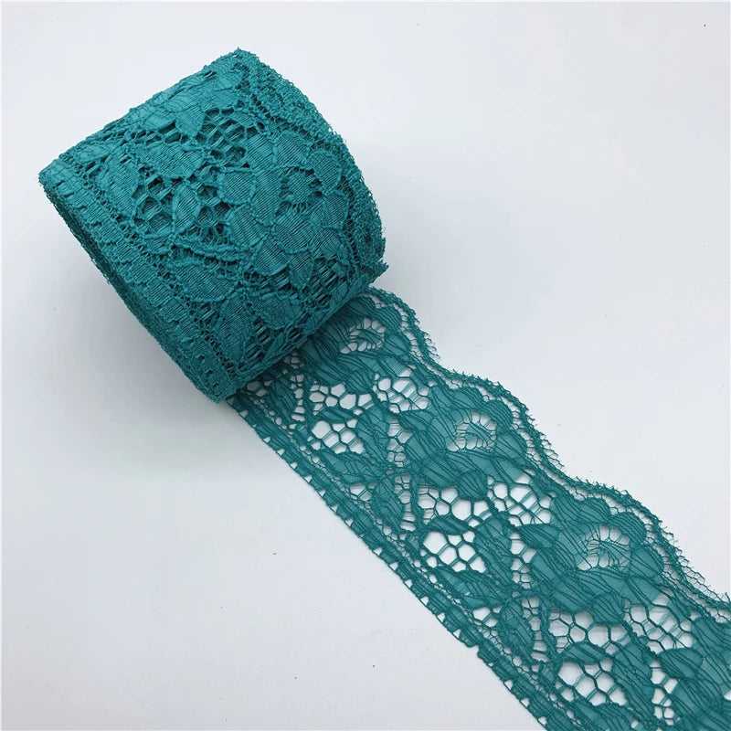 5yards/Lot 60mm Lace Ribbon Handicrafts Embroidered Net Lace Fabric Trim For Sewing Fabric Lace Ribbon Skirt Accessories