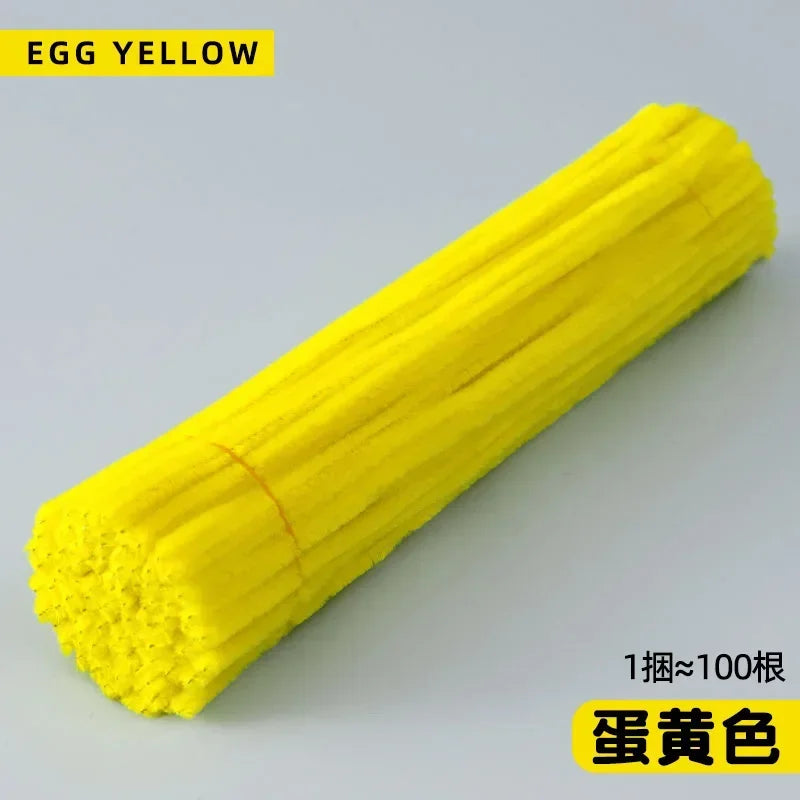 100/50Pcs Chenille Stems Bulk 22 Colors Chenille Pipe Cleaner Stems Kids Art and Crafts Projects and Decorations(6 MM x 12 in