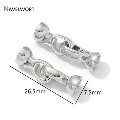 18K Gold Plated Brass Metal Connector Clasps For Jewelry Making,Locks For Bracelet,Pearl Necklace Clasps,Jewelry Accessories
