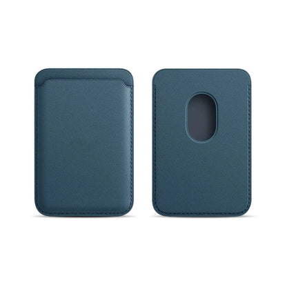 Magnetic Card Holder Leather PU Card Sleeve ID Card Holder Mobile Phone Back Sticker Bag For Magsafe iPhone 17 Card Holder Co