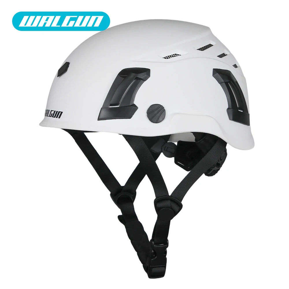 WALGUN K202 Construction Work Safety Helmet with Goggle Lens Visor Ear Protection Hat Electrician Work-at-height Climbing Hel