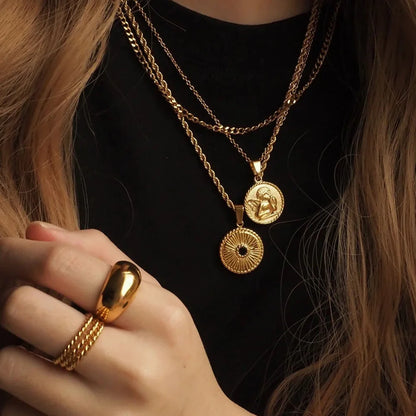 2026 Vintage Necklace On Neck Chain Women's Jewelry Accessories For Girls Clothing Aesthetic Gifts Fashion Pendant