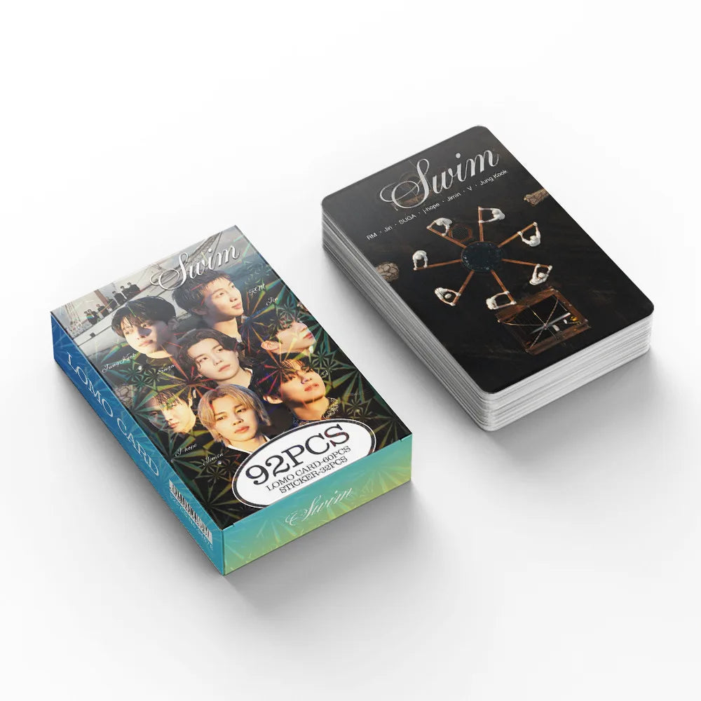 92 Single Small Card New Album Fan Support Photo Cards, Greeting Cards, Journal Stickers, LOMO Card Collectible Gift