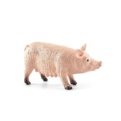 Realistic Animal Model Simulated Poultry Miniatures Farm Dog Duck Cock Figurines Creative Education Kids Gift for Children