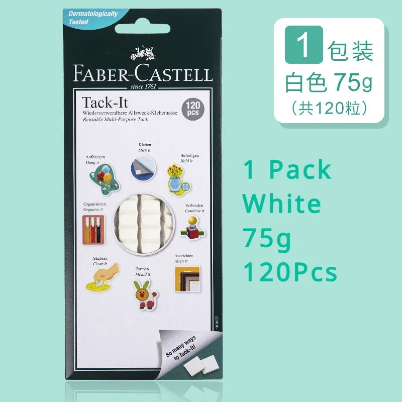 Faber-Castell Tack-It Multipurpose Adhesive Tacky Putty, Non-Toxic Reusable Adhesive Mounting Putty for Crafts & Poster Hangi